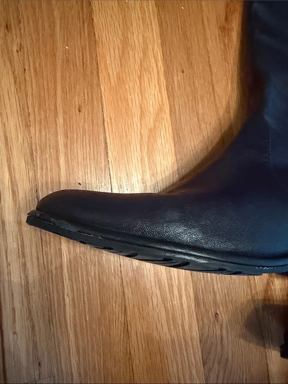 Stuart Weitzman Black Over-the-Knee Leather Boots